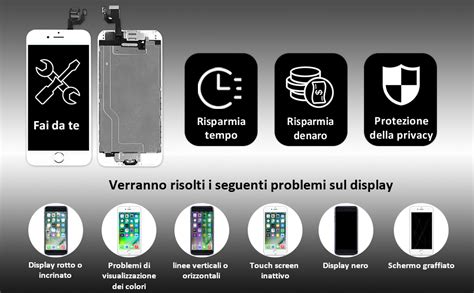 Brinonac Display Per Iphone Schermo Pollici Schermo Lcd Touch