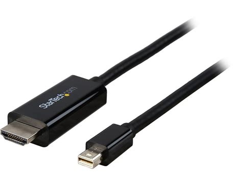 Startech Mdp2hdmm1mb Mini Displayport To Hdmi Converter Cable 3 Ft