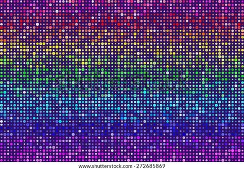 Random Rainbow Dots Pattern Seamless Background Stock Vector Royalty