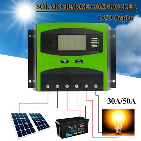 Buy 1224v 3050a Solar Controller With Backlight Lcd