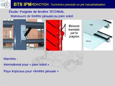 Fonction Technicien Proc D En Pr Industrialisation Bts Ipm