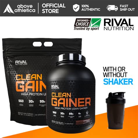 Rival Whey Nutrition Clean Gainer High Protein Powder Lbs Servings