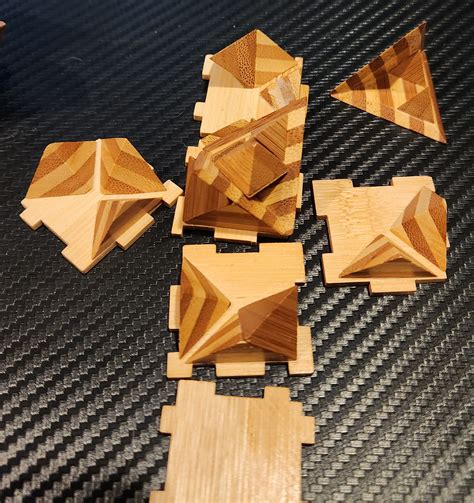 Piece Wooden Star Puzzle Solution