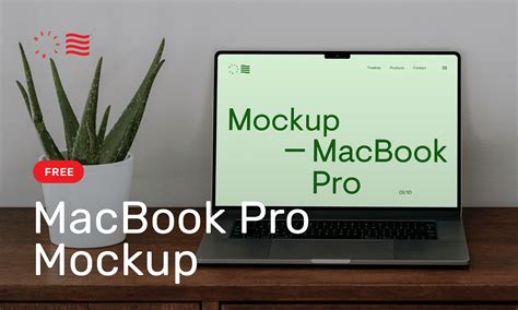 Free MacBook On Dresser Mockup Figma