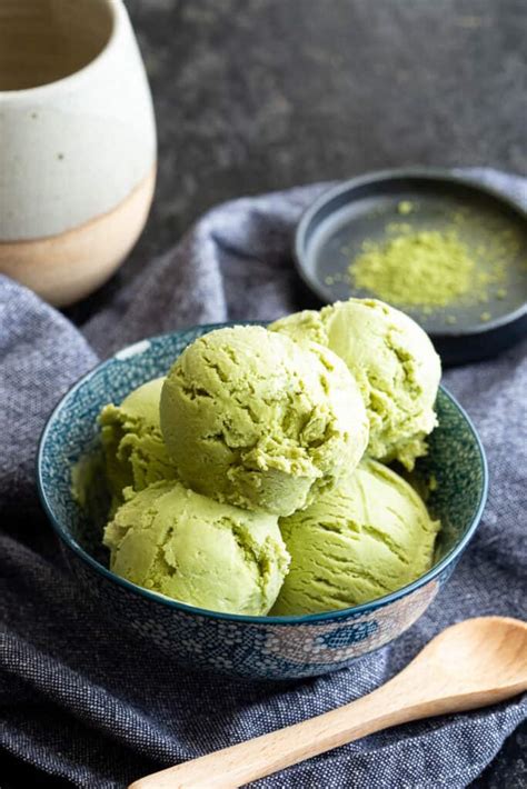 Creamy Matcha Green Tea Ice Cream | Wandercooks