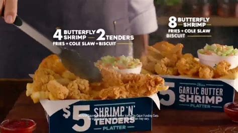 Church S Chicken Restaurants 5 Shrimp N Tenders Platter TV