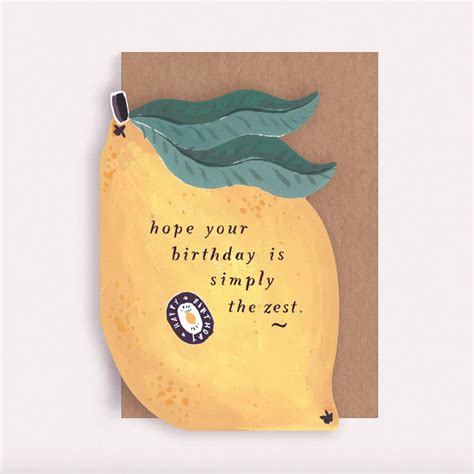 Lemon Zest Birthday Card Hauslife