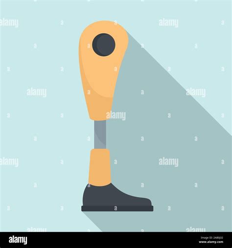 Modern Leg Prosthesis Icon Flat Illustration Of Modern Leg Prosthesis Vector Icon For Web