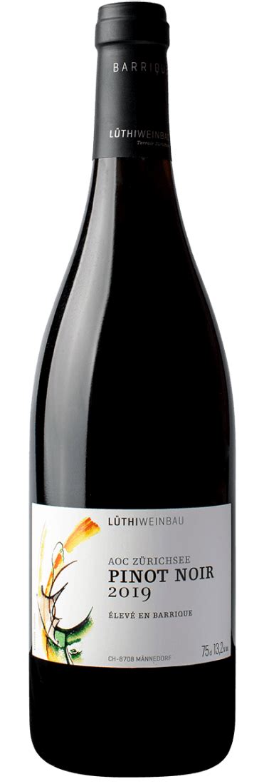 Pinot Noir élevé en barrique Zürichsee AOC 2019 Lüthi Weinbau