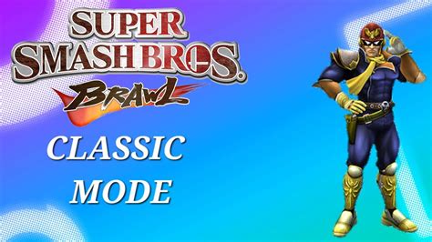 Super Smash Bros Brawl Classic Mode Captain Falcon Youtube