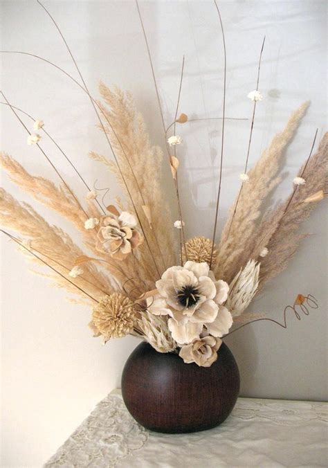 Dried Flower Arrangements Centerpieces Dry Flower Arrangement Using