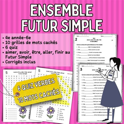 Ensemble Futur Simple Quiz Mots Cach S