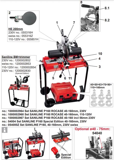 Rothenberger Roweld P Saniline Butt Welding Machine Instruction Manual