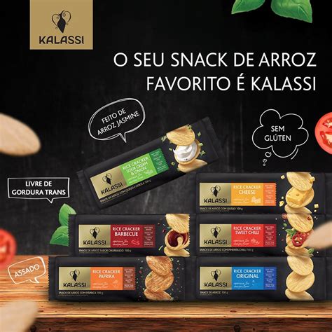 Snack De Arroz Kalassi 100g Importado Tailandia Escolha O Sabor Shopee Brasil