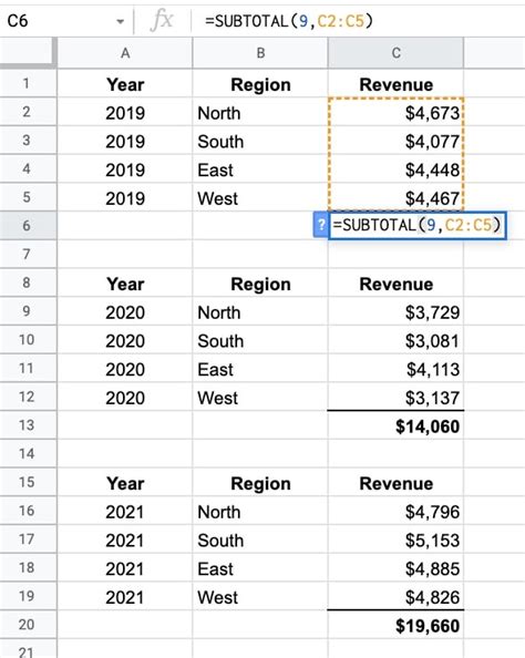 Subtotal Function In Google Sheets The Complete Tutorial