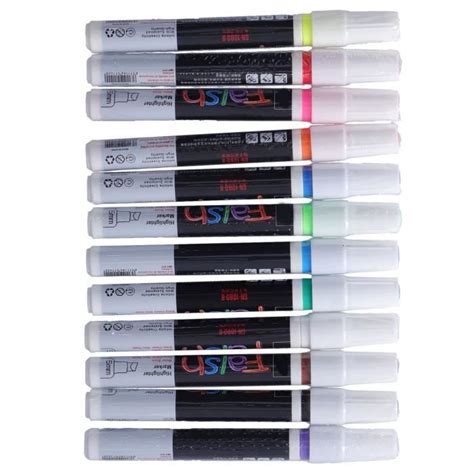 TMISHION Stylo de couleur 12 pièces surligneurs effaçables marqueurs