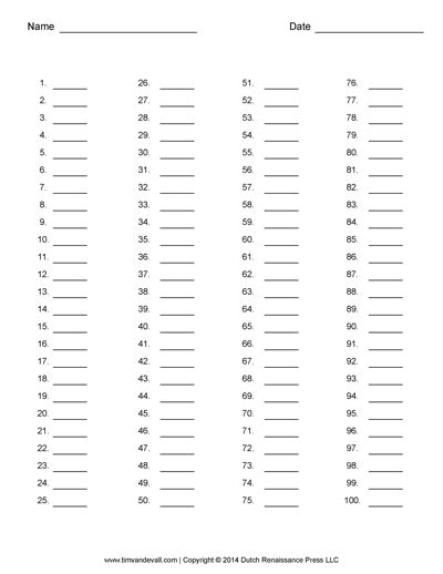 Free Answer Sheet Templates Pdf For Multiple Choice Tests