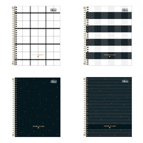 Kit Caderno Colegial Tilibra West Village Mat Rias C Folhas