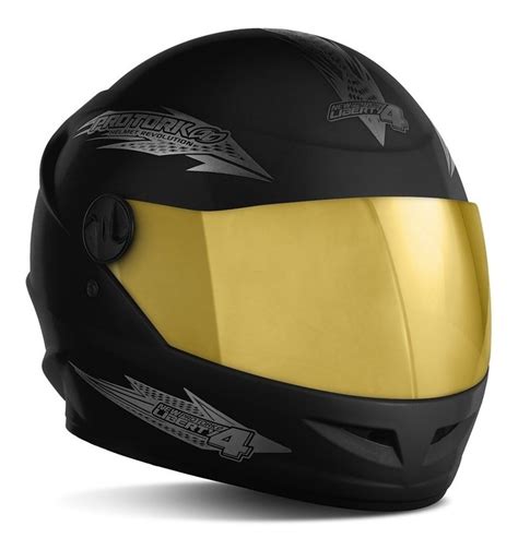 Capacete Moto Viseira Dourada Pro Tork New Liberty 4 Preto MercadoLivre