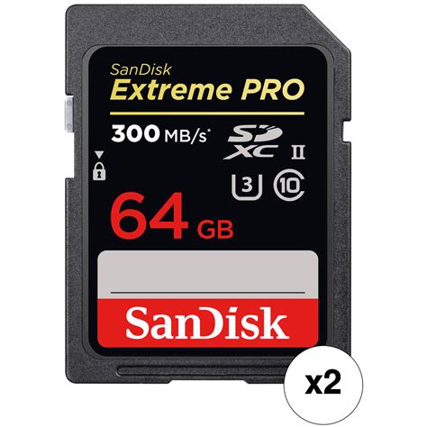 Sandisk Gb Extreme Pro Uhs Ii Sdxc Memory Card Pack B H