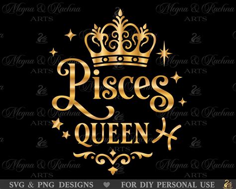 Pisces Queen Svg Pisces Zodiac Svg Pisces Svg For Women Afro Etsy