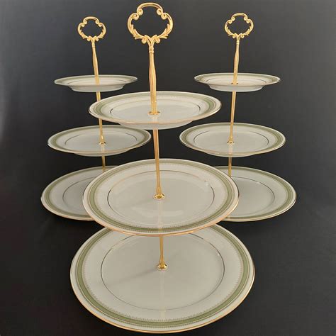 Tier Cake Stand Noritake Tisdale Contemporary Bone China Afternoon