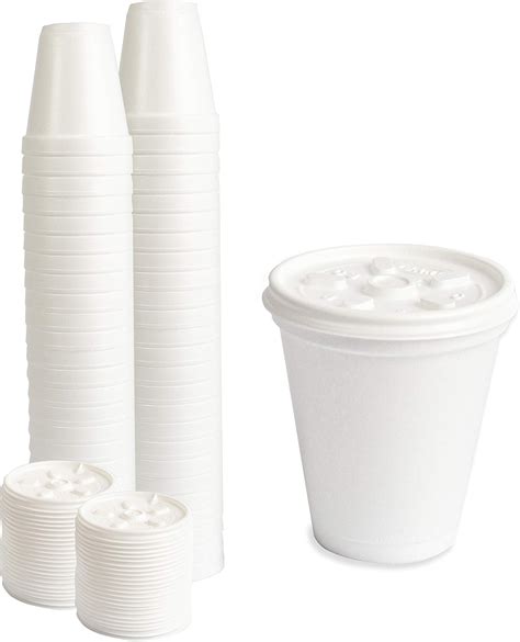 Amazon Upper Midland Products Oz Styrofoam Cups With Lids Mini