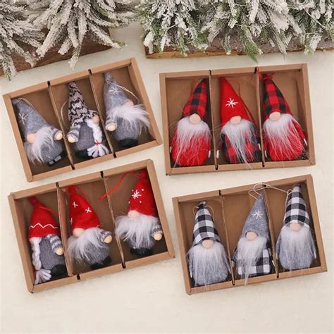 Gnomes Noel Faceless Bebek Noel S Slemeleri Ev Xmas A Ac Kolye S Sler