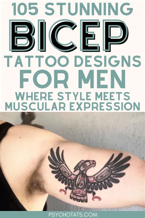 Bold Bicep Tattoo Designs For Men Ink Inspiration Ideas In