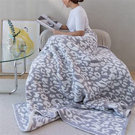 MH MYLUNE HOME Large Soft Micro Plush Leopard Blanket 71x78 Inches