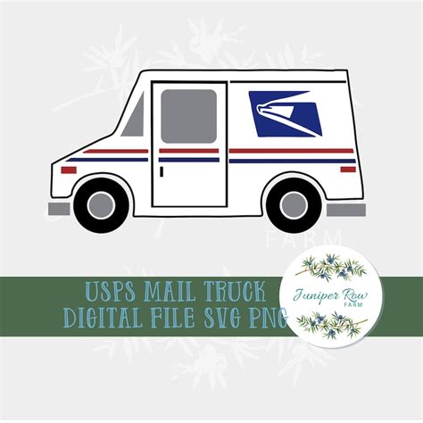 Mail Truck USPS Digital File Svg Png Cricut Silhouette | Etsy