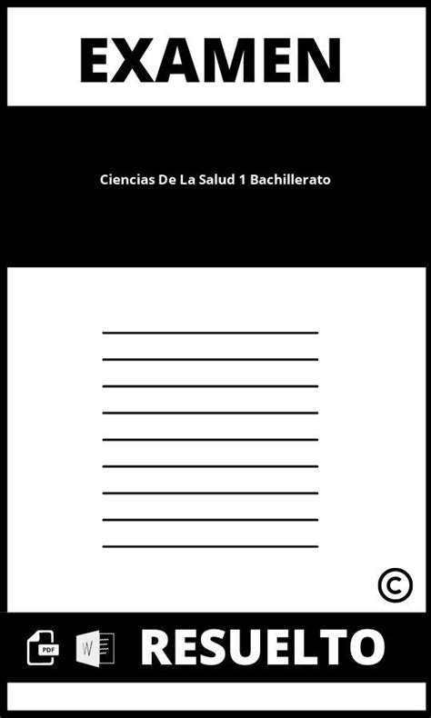 Examen De Ciencias De La Salud 1 Bachillerato 2025 Mexico