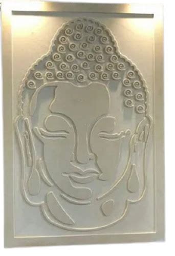 White Modern Wall Art Carved Sandstone Buddha Statue At Best Price In