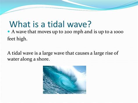 PPT - Flash floods and T idal waves PowerPoint Presentation, free ...