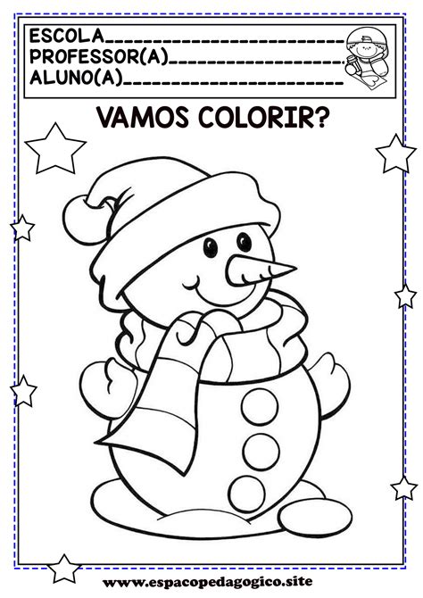 A Arte De Educar Desenhos Natalinos Para Colorir