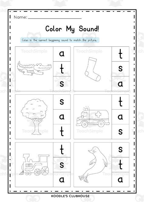 Phonics Exercise Sheets S A T Worksheets Library