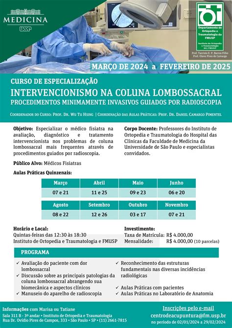 Intervencionismo Na Coluna Lombossacral Procedimentos Minimamente