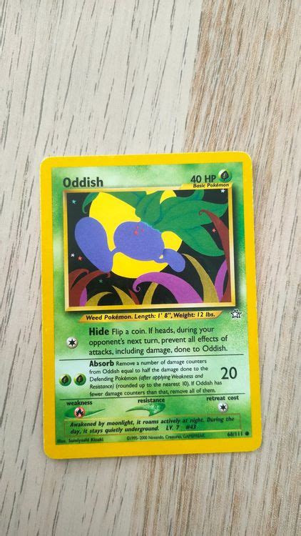 Oddish Neo Genesis Pokemon Kaufen Auf Ricardo