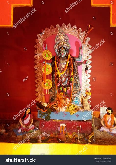 Kali Puja Known Shyama Puja Mahanisha Stock Photo 1247857627 | Shutterstock