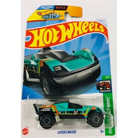 Hot Wheels Later Crater Cyan Blue Hw Reverse Rake Series Shopee Malaysia