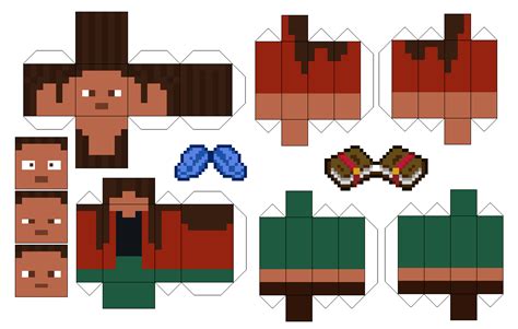 Minecraft Papercraft Mini Girl