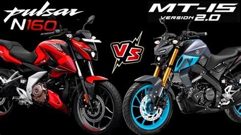 Yamaha MT 15 V2 VS Pulsar N160 Detailed Comparison Review Tamil