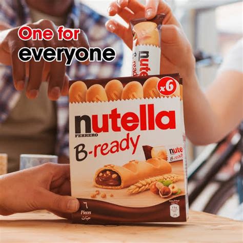 Jual Nutella B Ready Wafer Isi Olesan Kacang Hazel Dengan Coklat Isi 6