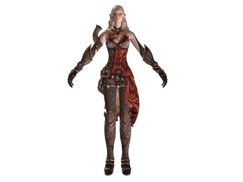 Tera High Elf Female Warrior 3d Model 3dsmaxwavefront Files Free