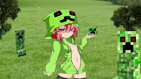 Minecraft Anime Creeper Çizimi Paint Tool Sai Youtube