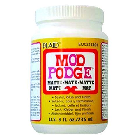 Mod Podge Cs Oz Matte Waterbase Sealer Glue And Finish Clear