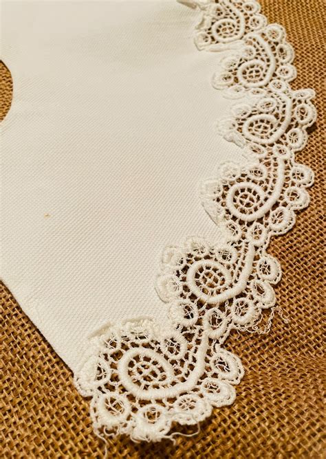 Vintage Cotton Lace Scalloped Edge Collar Etsy