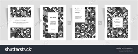 Bauhaus Banner Minimal 20s Geometric Vector Stock Vector Royalty Free