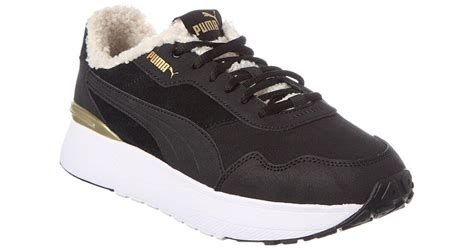 Puma R Voyage Teddy Sneaker In Black Lyst Australia