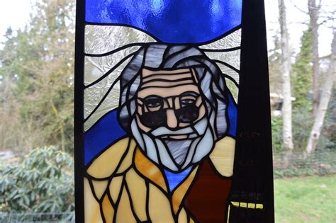 Stained Glass Jerry Garcia Grateful Dead Etsy